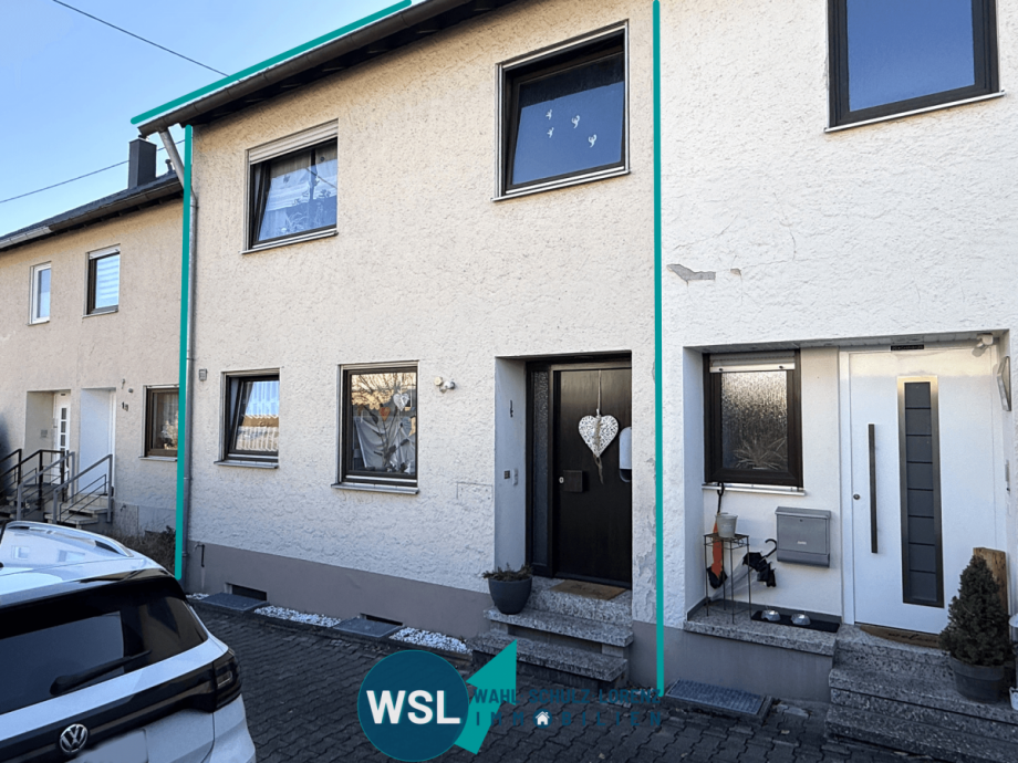 Hauszugang vom Stellplatz und der Garage her Reihenmittelhaus Oberboihingen