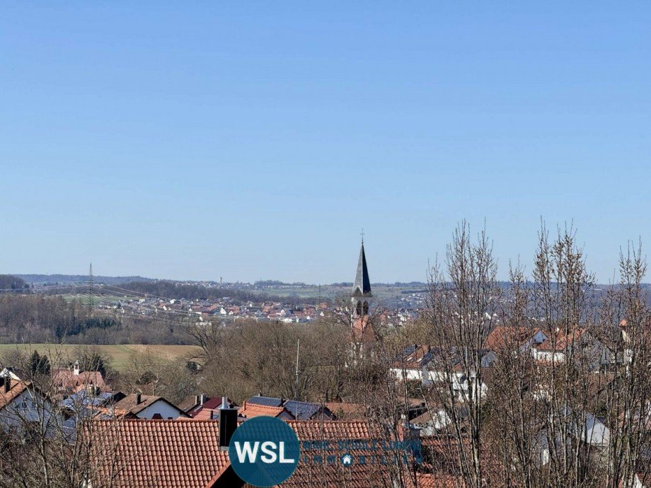 Ausblick 1. DG Maisonettewohnung Gro�bettlingen