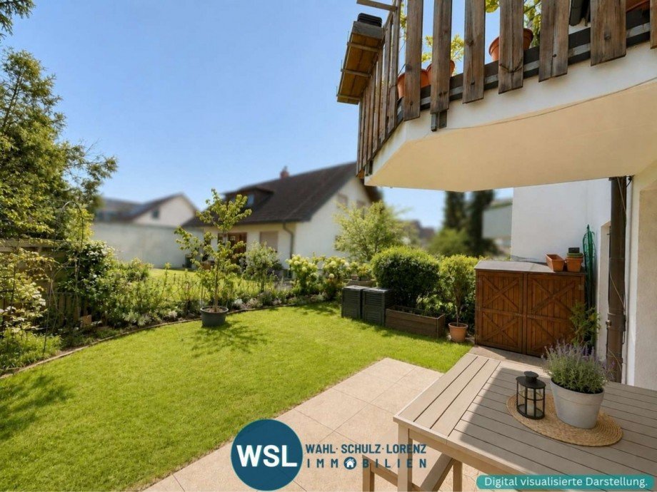 auf der Terrasse Etagenwohnung Filderstadt