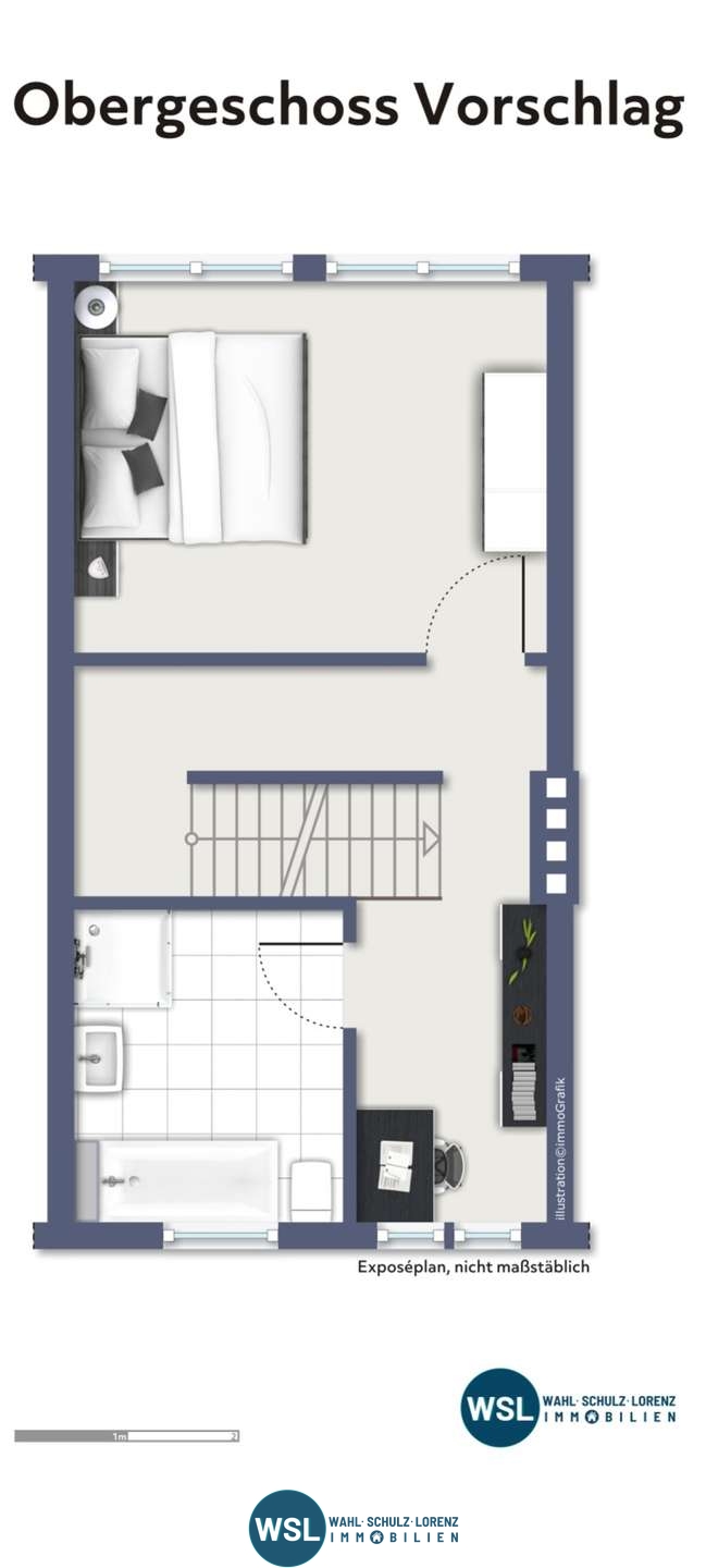 Grundriss OG Alternativvorschlag Reihenmittelhaus Kirchheim unter Teck