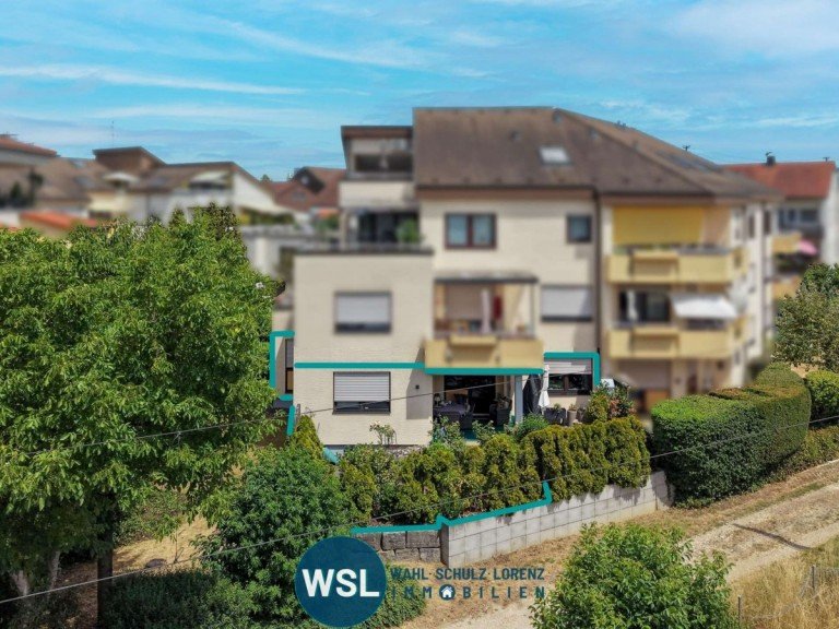 Hausansicht S�d/West Wendlingen am Neckar Erdgeschosswohnung 