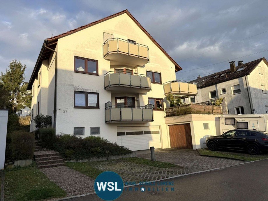 Hausansicht S�d-West Dachgeschosswohnung Wendlingen am Neckar