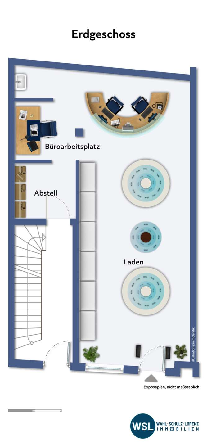 Grundriss Ladenlokal Kirchheim unter Teck