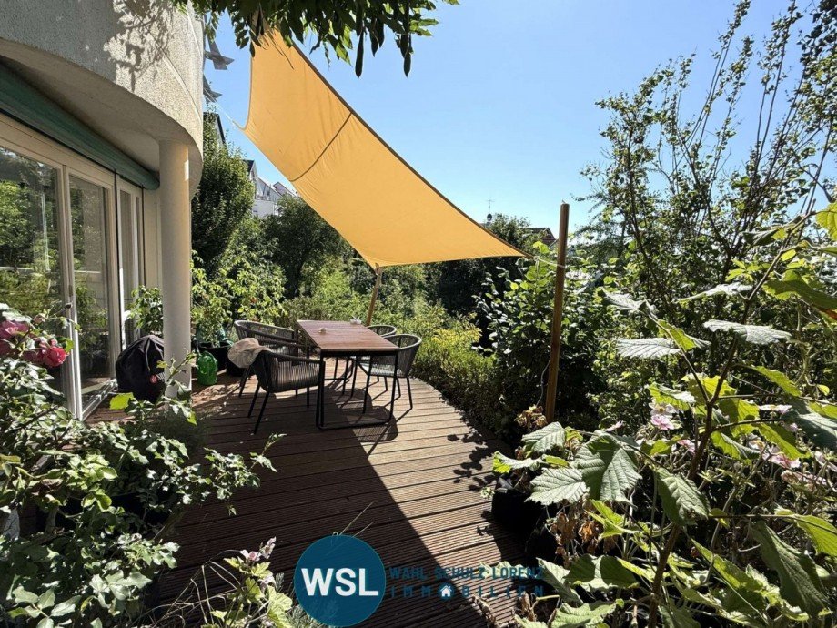 Terrasse Souterrainwohnung Esslingen am Neckar
