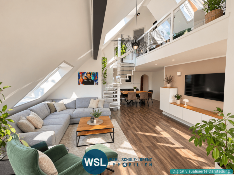 Wohnbereich Maisonettewohnung Filderstadt