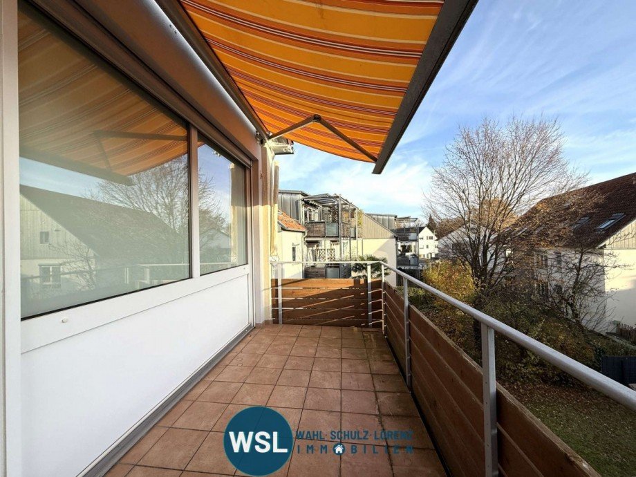 Balkon am Wohn-Esszimmer Etagenwohnung Wendlingen am Neckar