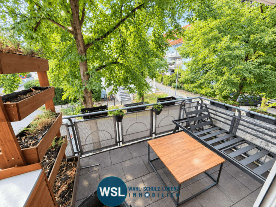 Balkon im Gr�nen Etagenwohnung Kirchheim unter Teck