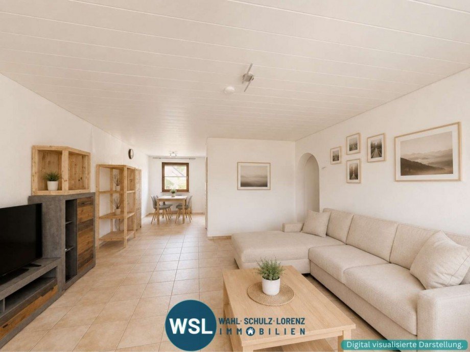 Wohnzimmer Etagenwohnung Filderstadt