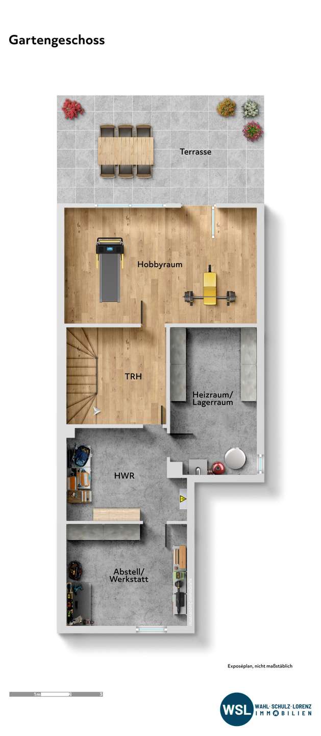Visualisierung GG Doppelhaush�lfte N�rtingen