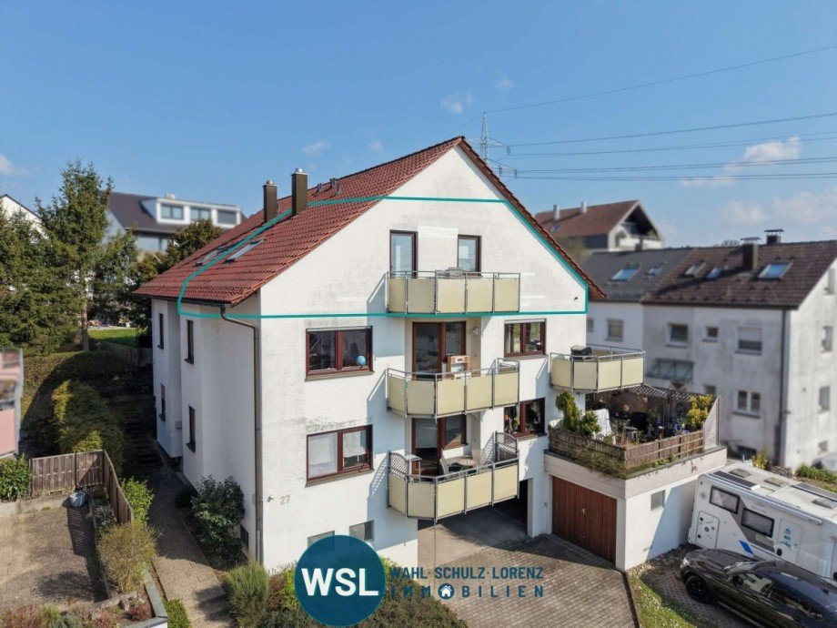 Ecke mit Garage (1) Dachgeschosswohnung Wendlingen am Neckar