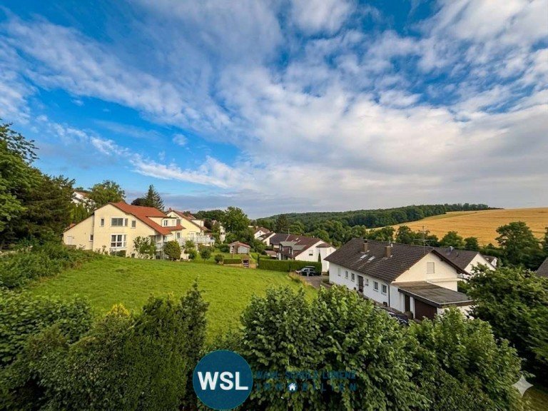 Blick �ber den Bauplatz Aichtal - Aichtal Wohngrundst�ck Bauplatz f�r 1-2 Familienhaus mit tollem Weitblick in ruhiger Ortsrandlage von Aichtal - Gr�tzingen.