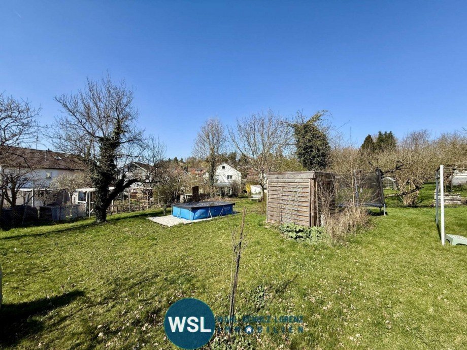 Blick in den Garten Zweifamilienhaus N�rtingen