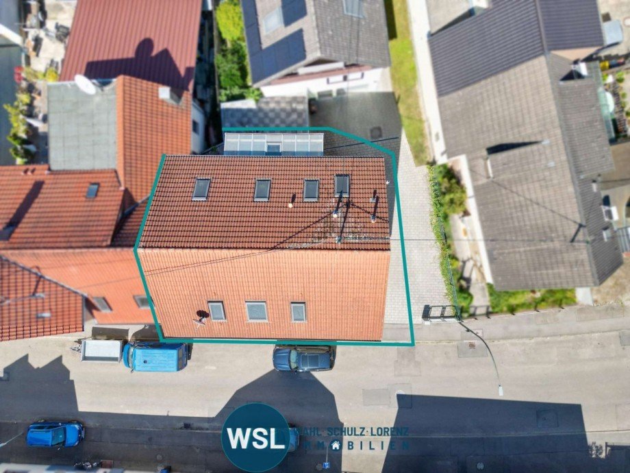 Draufsicht Mehrfamilienhaus Wernau (Neckar)