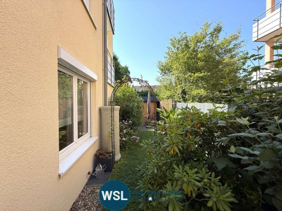 Garten mit Hecken Erdgeschosswohnung Kirchheim unter Teck