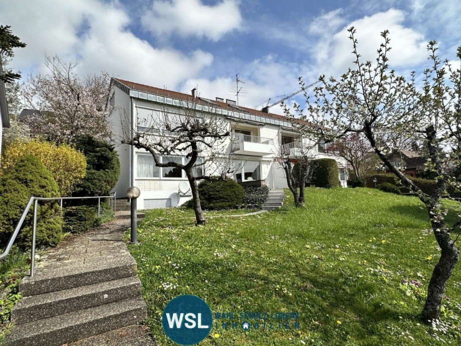 Au�enansicht mit Treppenzugang Maisonettewohnung Stuttgart