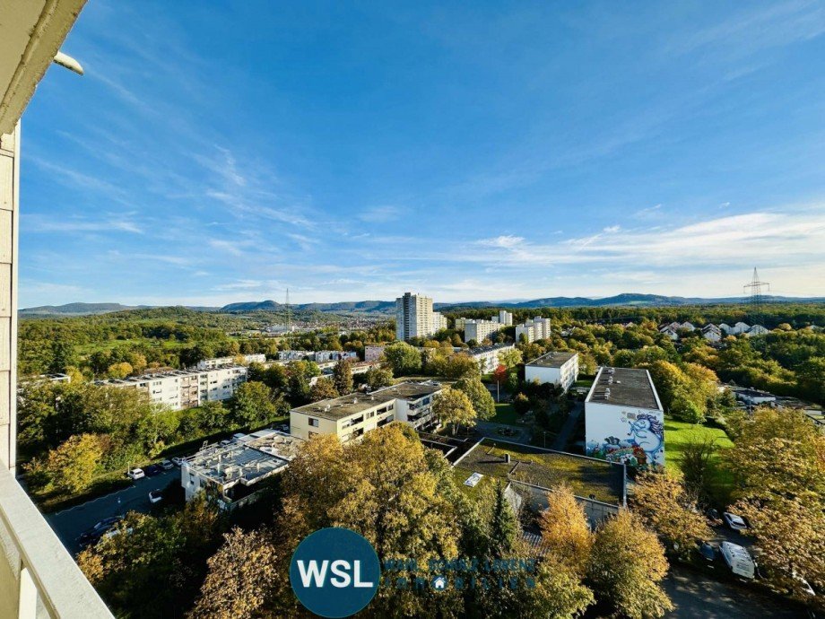 Blick vom Wohnzimmer-Balkon Etagenwohnung N�rtingen