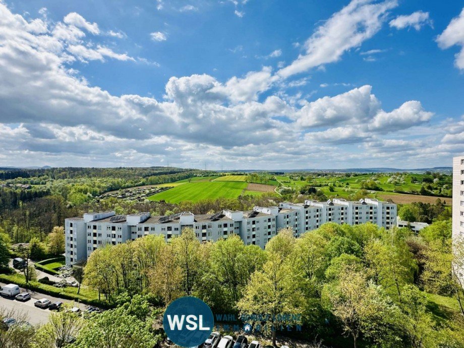 Blick vom Schlafzimmer-Balkon Etagenwohnung N�rtingen