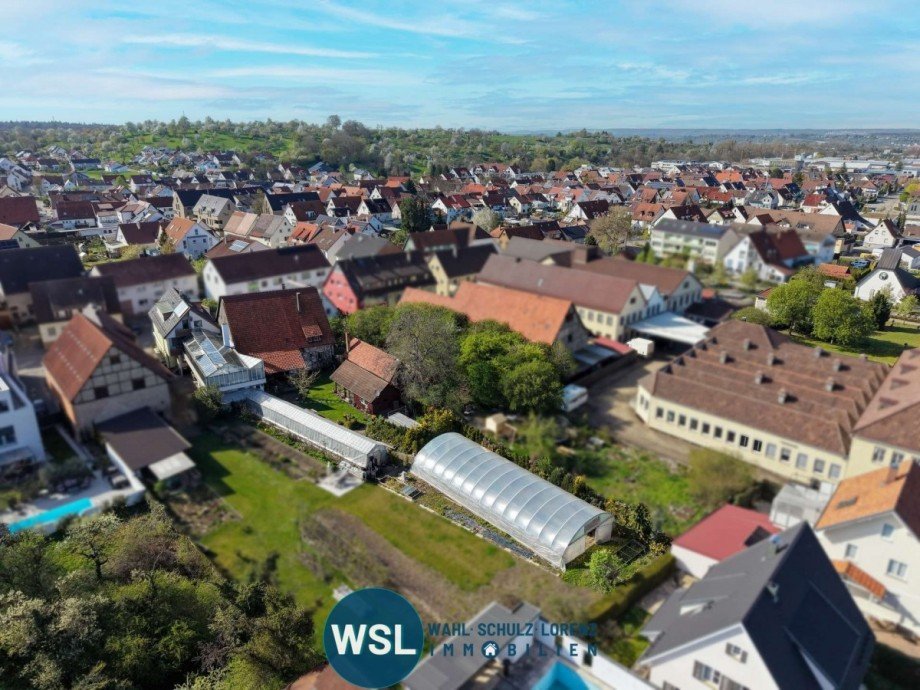 Hinten Ansicht Zweifamilienhaus Dettingen unter Teck