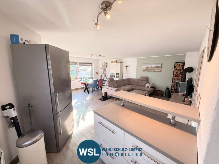 Blick aus K�che Erdgeschosswohnung Rechberghausen