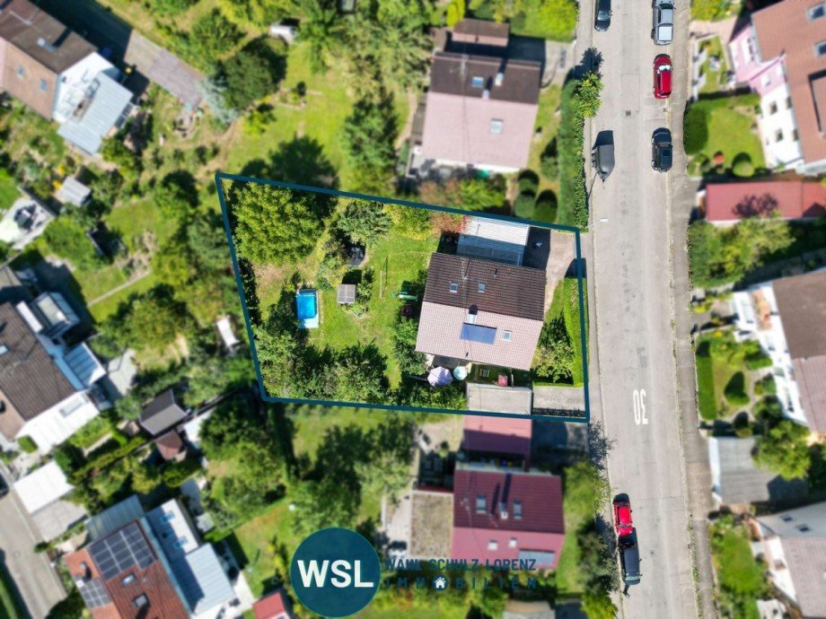 Lageplan - Draufsicht Zweifamilienhaus N�rtingen