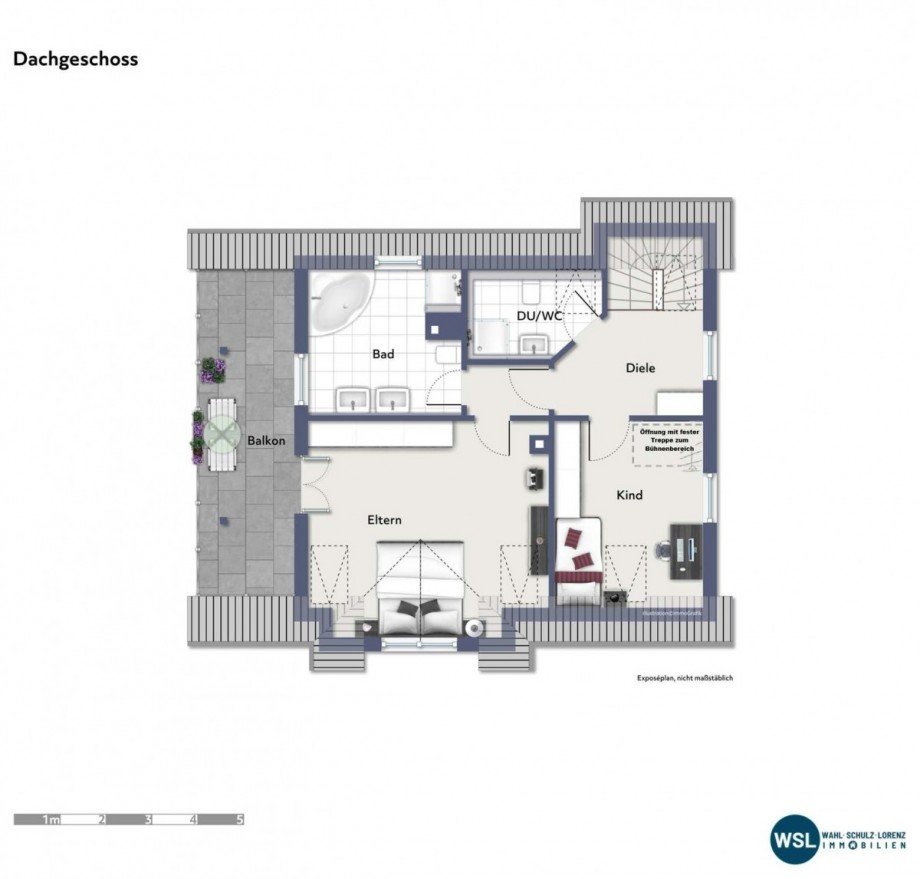 Grundriss DG Einfamilienhaus Reichenbach an der Fils