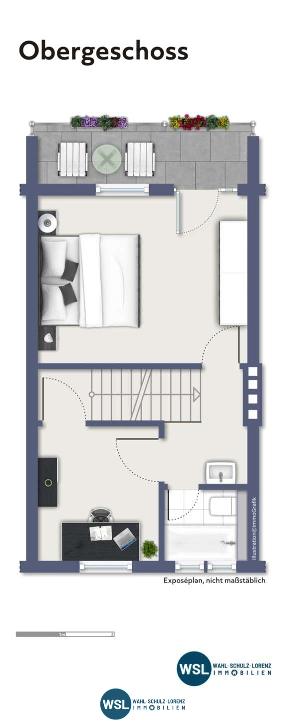 Grundriss OG Bestand Reihenmittelhaus Kirchheim unter Teck