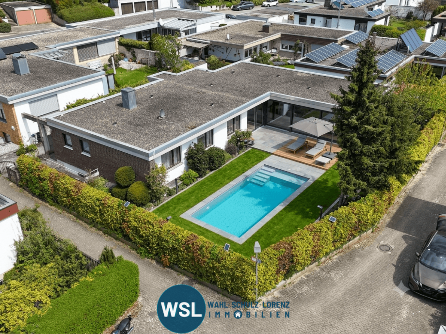 M�glichkeit f�r einen Pool (illustriert) Bungalow Kirchheim unter Teck