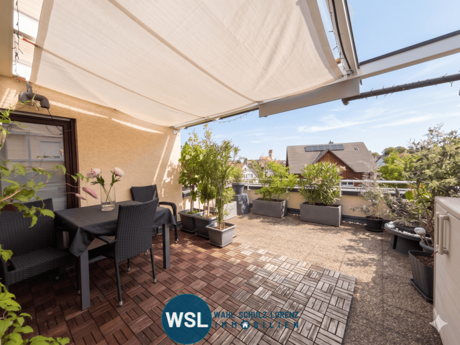 S�d/West-Terrasse, teilweise �berdacht Etagenwohnung Wendlingen am Neckar