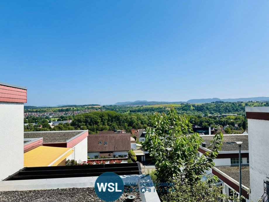 Blick von der Terrasse Bungalow N�rtingen