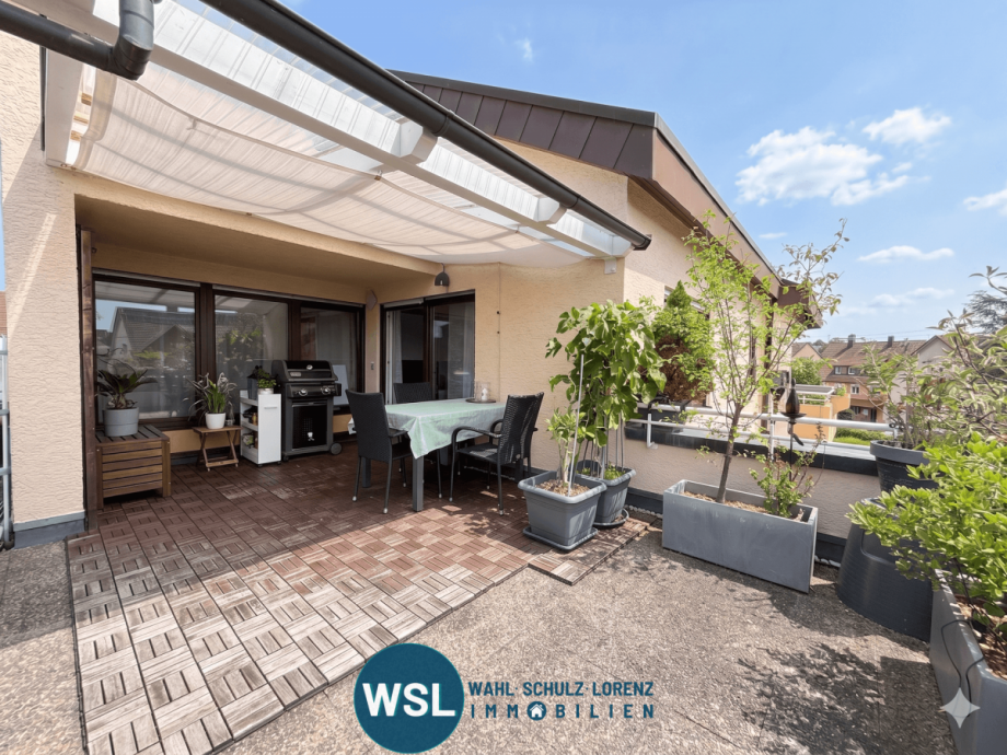 S�d/West-Terrasse, teilweise �berdacht Etagenwohnung Wendlingen am Neckar