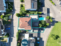 Bild (bb24369c871dc9debe3b03d26edbf511): 1-2 Familien-Doppelhaush�lfte (Aufteilung nach WEG) mit Doppelgarage & gro�er Terrasse mit Aussicht.