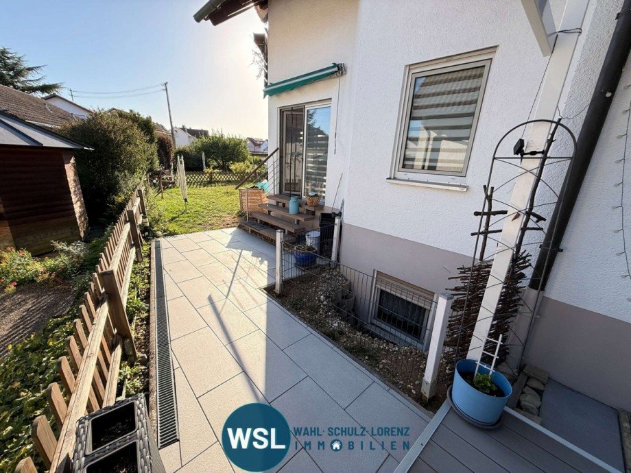 Terrasse mit Garten Erdgeschosswohnung Rechberghausen