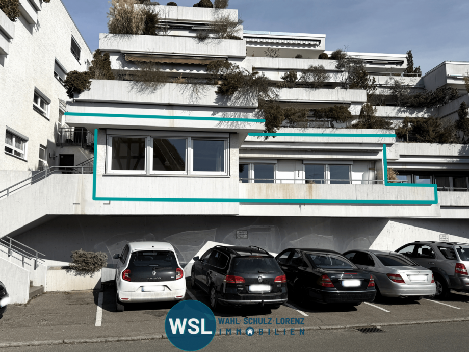 Hausansicht Terrassenwohnung Denkendorf