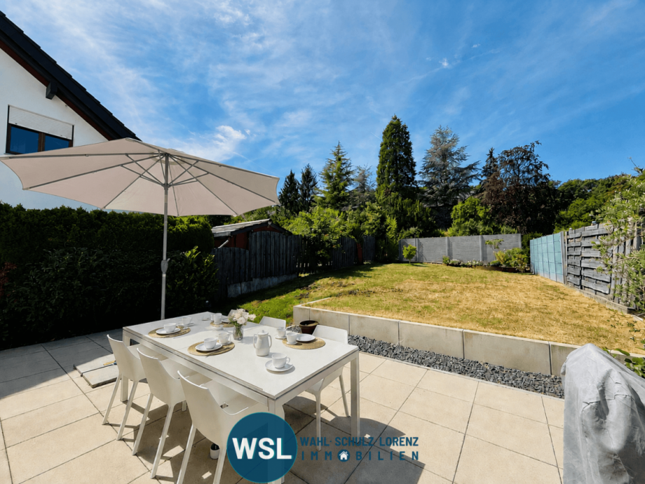 Terrasse / Garten Doppelhaush�lfte Frickenhausen