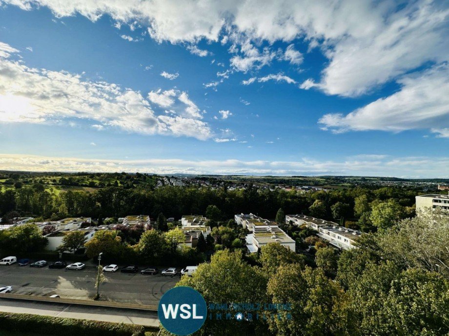 Blick vom Balkon Etagenwohnung N�rtingen