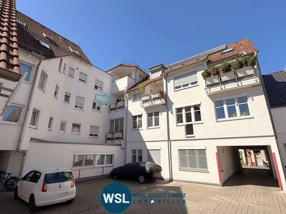 Au�enansicht Hinterhof Etagenwohnung Kirchheim unter Teck
