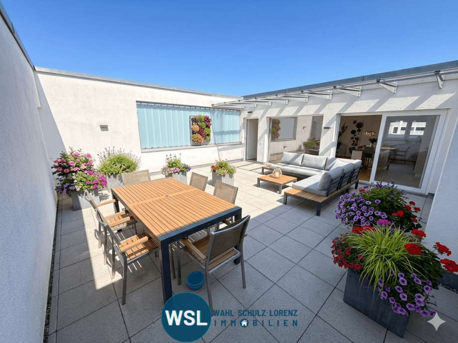 Private Patio-Terrasse, Ki Penthousewohnung Kirchheim unter Teck