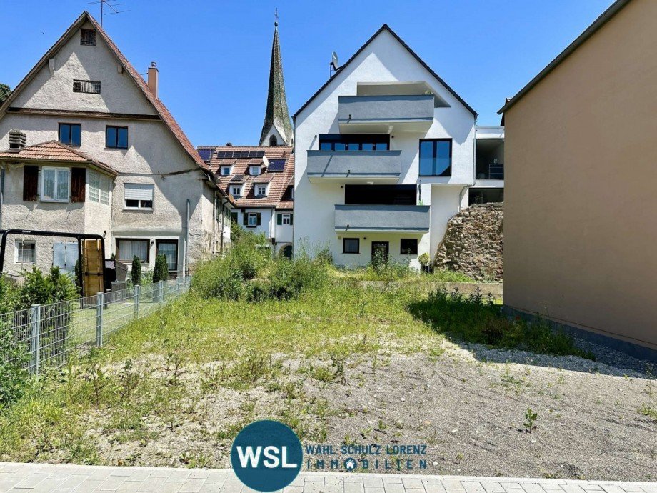 Blick von Vorne Wohngrundst�ck Aichtal