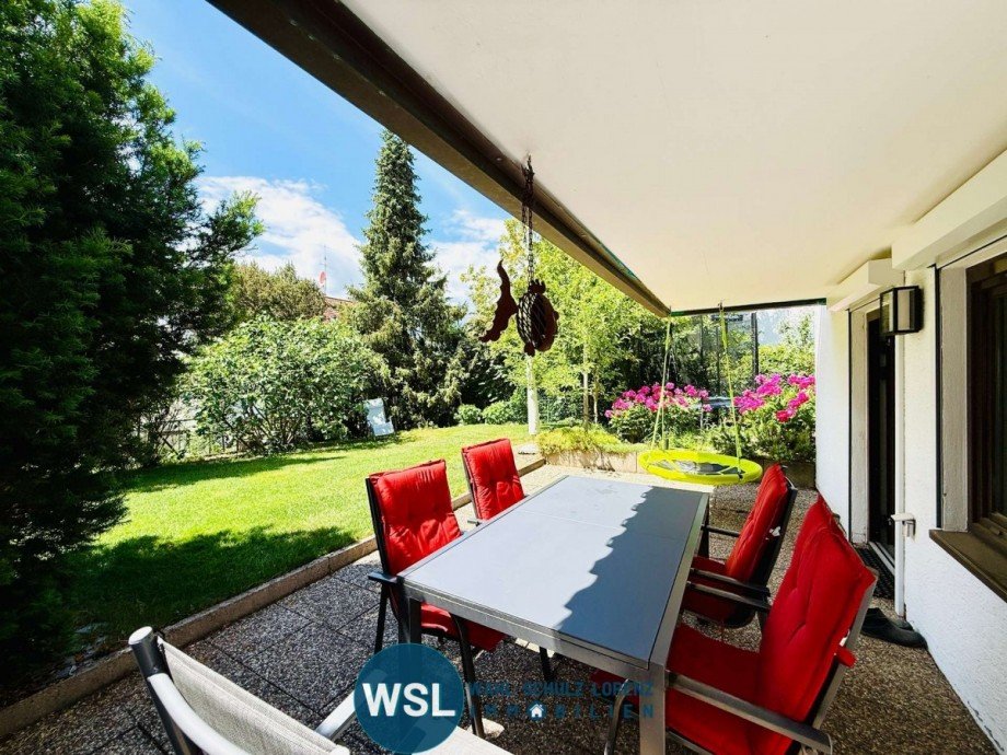 Gartenterrasse Doppelhaush�lfte N�rtingen