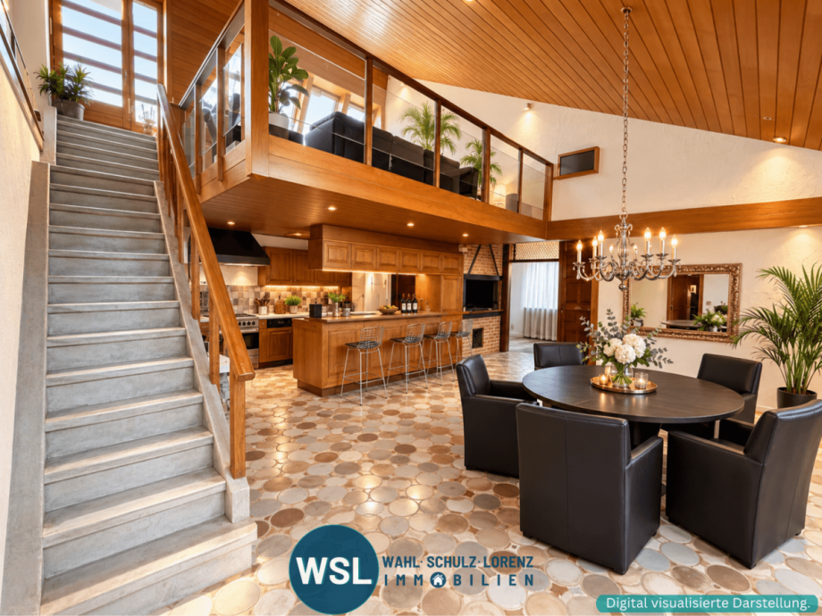 Stilvolles Loft mit Wohnk�che Einfamilienhaus Kirchheim unter Teck