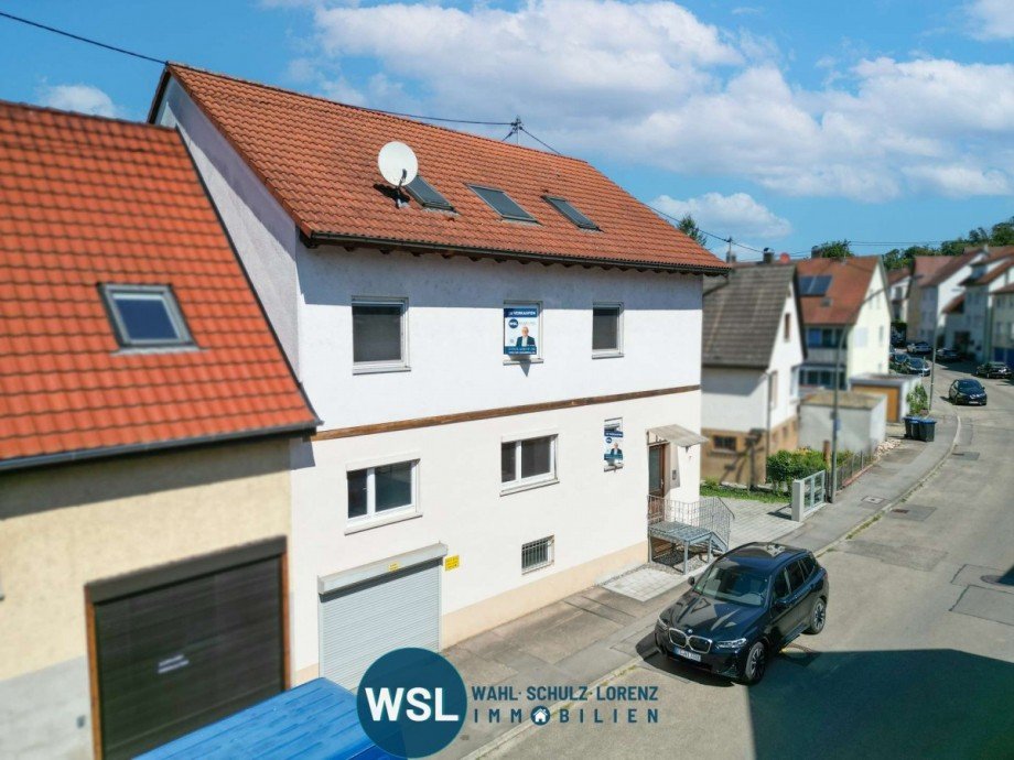 Hausansicht S�d Mehrfamilienhaus Wernau (Neckar)
