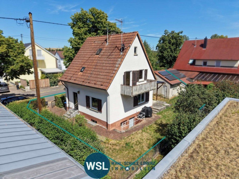 Hausansicht S�d/West Einfamilienhaus Wendlingen am Neckar
